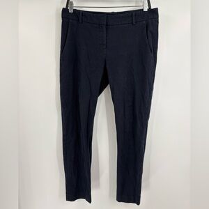 Theory Women’s Navy Blue Pants Size 8 Work Office Stretch Trousers Waist 33